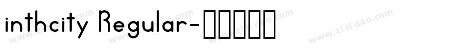 inthcity Regular字体转换